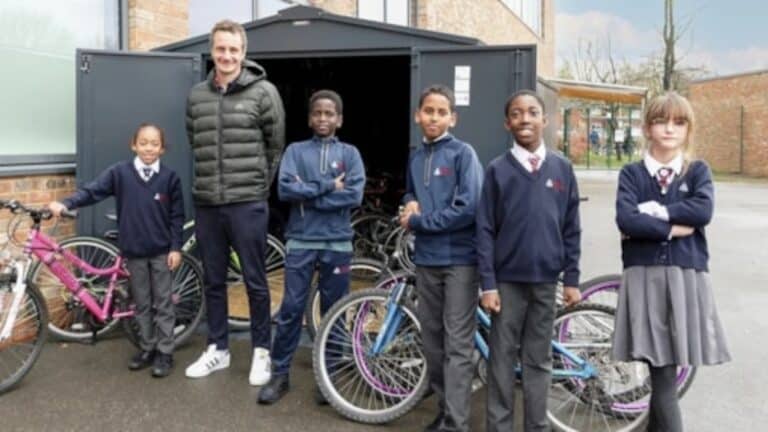 Asgard gifts SBD bike storage to the Brownlee Foundation charity