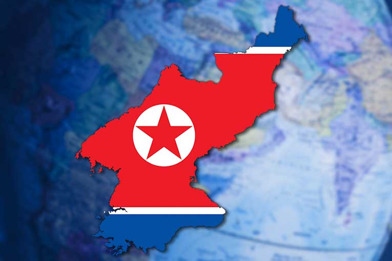 north korea country flag